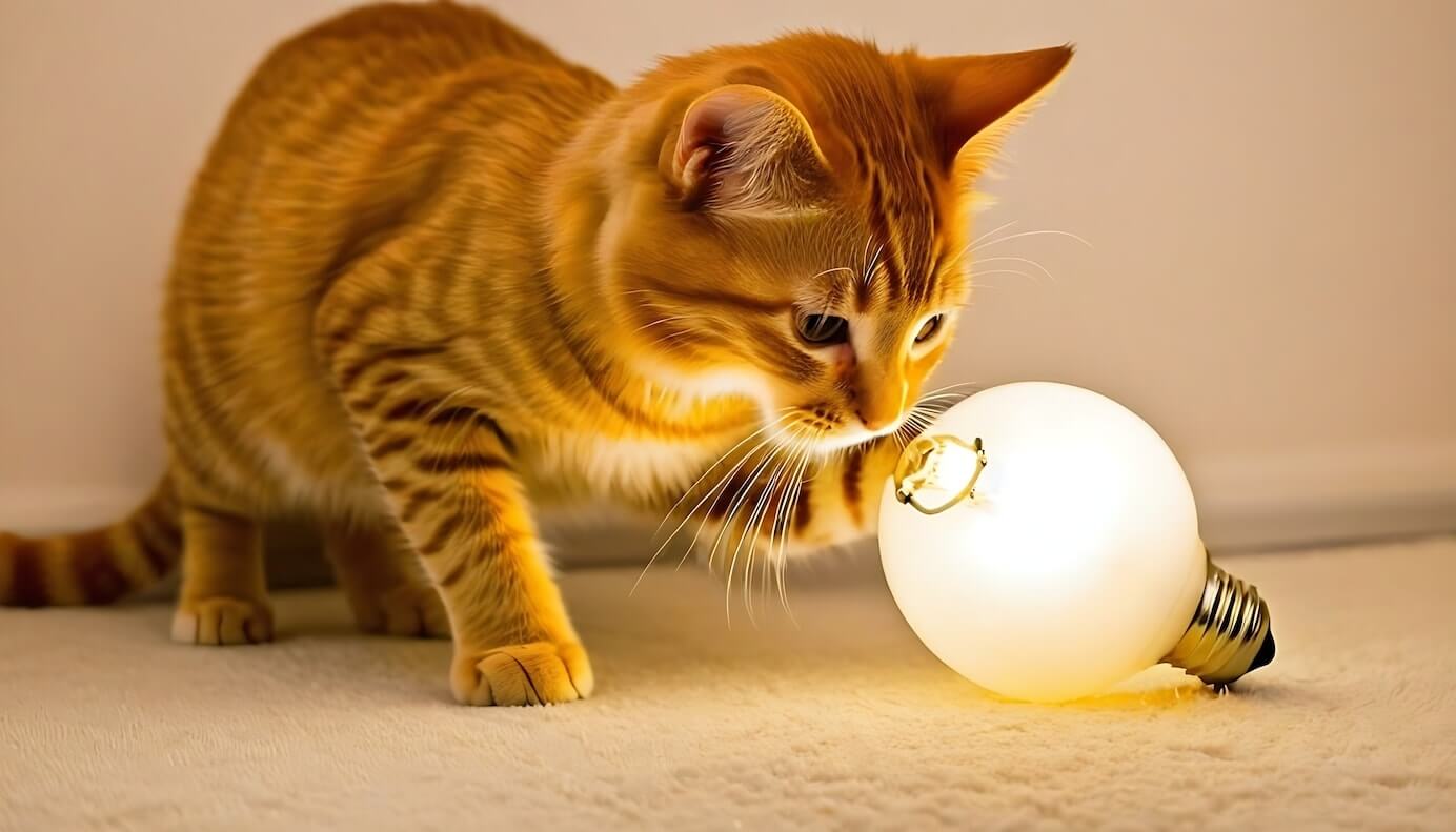 kitty playing with bulb upscaled